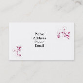 Visite Carte de profil de conception de remous de dames (Dos)