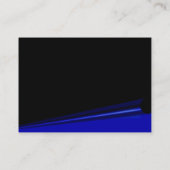 Visite Carte de profil de courbe de page noire (Dos)