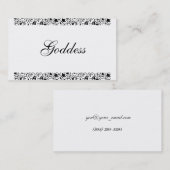 Visite Carte de profil de déesse (Devant / Derrière)