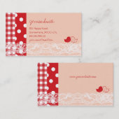 Visite Carte de profil de dentelle mignonne pour les oise (Devant / Derrière)