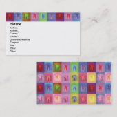 Visite Carte de profil de dentiste (Devant / Derrière)