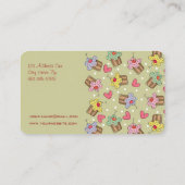 Visite Carte de profil de dessert de boulangerie de (Dos)