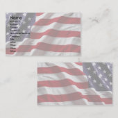 Visite Carte de profil de drapeau des Etats-Unis (Devant / Derrière)