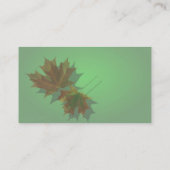 Visite Carte de profil de feuille (Dos)