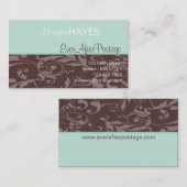 Visite Carte de profil de Fleur (Devant / Derrière)