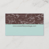 Visite Carte de profil de Fleur (Dos)