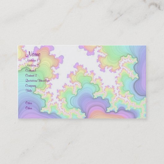 Visite Carte de profil de fractales de libellule (Devant)