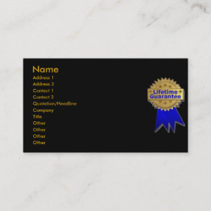 Visite Carte de profil de garantie à vie