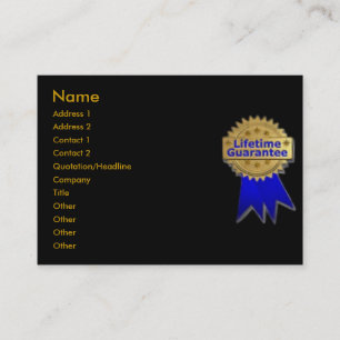 Visite Carte de profil de garantie à vie