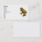 Visite Carte de profil de grenouille de poison de (Devant / Derrière)