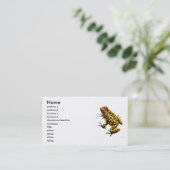 Visite Carte de profil de grenouille de poison de (Debout devant)