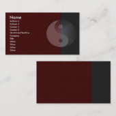 Visite Carte de profil de grès de Yin Yang (Devant / Derrière)