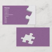 Visite Carte de profil de grès pourpre (Devant / Derrière)