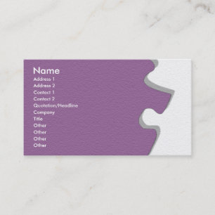 Visite Carte de profil de grès pourpre