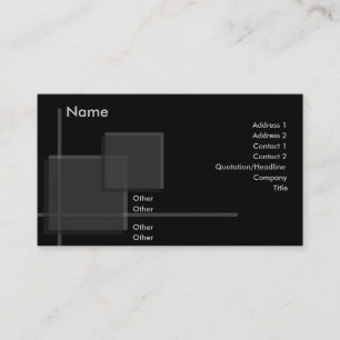 Visite Carte de profil de haute performance