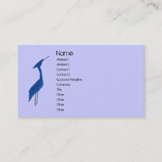 Visite Carte de profil de HÉRON de GRAND BLEU