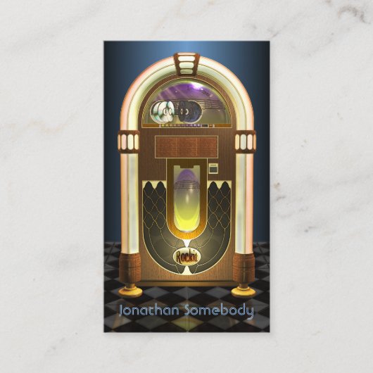 Visite Carte de profil de juke-box (Devant)