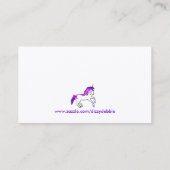 Visite Carte de profil de la licorne des enfants (Dos)