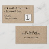 Visite Carte de profil de leader de pensée professionnell (Devant / Derrière)