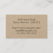 Visite Carte de profil de leader de pensée professionnell (Dos)