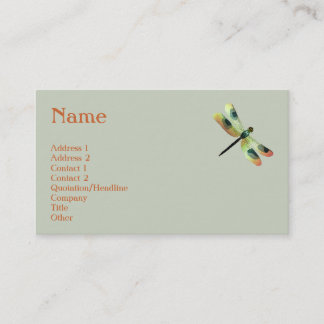 Visite Carte de profil de libellule de pêche