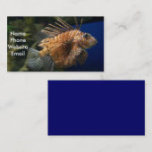 Visite Carte de profil de Lionfish (Devant / Derrière)