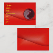 Visite Carte de profil de massage des pieds (Devant / Derrière)