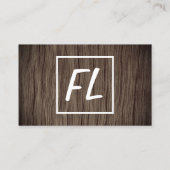 Visite Carte de profil de menuisier/travailleur du bois r (Dos)