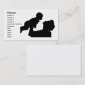Visite Carte de profil de mère et d'enfant (Devant / Derrière)