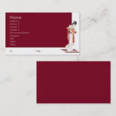 Visite Carte de profil de mode Ladys (Devant / Derrière)