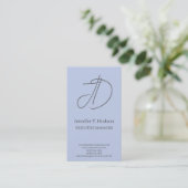 Visite Carte de profil de monogramme classique tendance b (Debout devant)