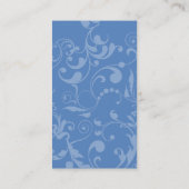 Visite Carte de profil de monogramme de damassé (Dos)