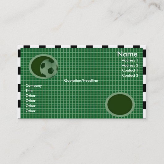 Visite Carte de profil de mur d'objectif (Devant)