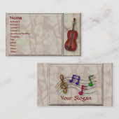 Visite Carte de profil de musique classique (Devant / Derrière)