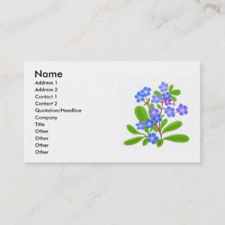 Visite Carte de profil de myosotis des marais