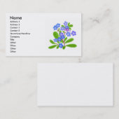 Visite Carte de profil de myosotis des marais (Devant / Derrière)