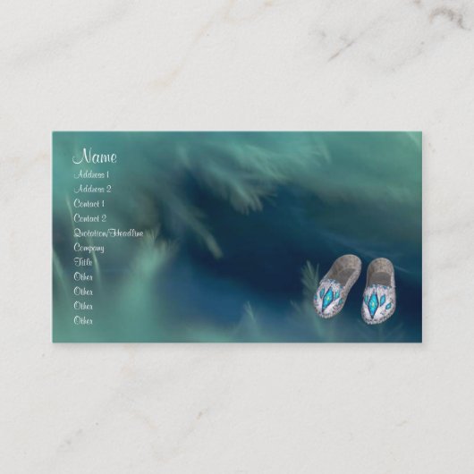 Visite Carte de profil de Natif américain (Devant)