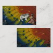 Visite Carte de profil de Natif américain (Devant / Derrière)