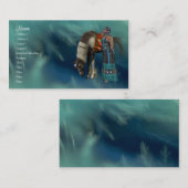 Visite Carte de profil de Natif américain (Devant / Derrière)