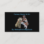 Visite Carte de profil de Natif américain (Dos)