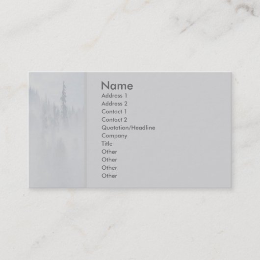 Visite Carte de profil de paix (Devant)