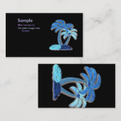 Visite Carte de profil de palmier hawaïen (Devant / Derrière)