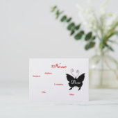 Visite Carte de profil de papillon Diva - personnalisable (Debout devant)