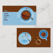 Visite Carte de profil de pause café (Devant / Derrière)