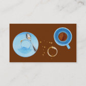 Visite Carte de profil de pause café (Dos)