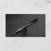 Visite Carte de profil de plume (Dos)