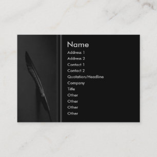 Visite Carte de profil de plume