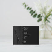 Visite Carte de profil de plume (Debout devant)