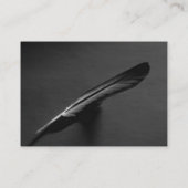 Visite Carte de profil de plume (Dos)