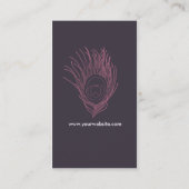 Visite Carte de profil de plume - Bourgogne (Dos)